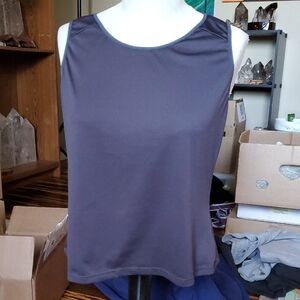 Elegant Gray Sleeveless Top